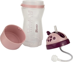 GARRAFA COM PORTA BISCOITO COLORS ROSE CLINGO - loja online