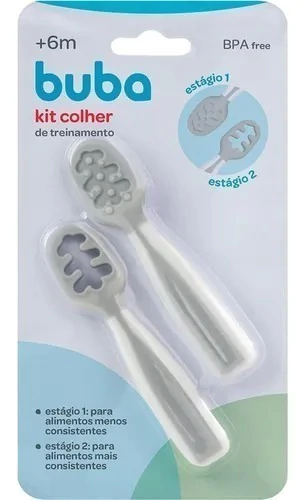 KIT COLHER PARA BEBE AUTO ALIMENTAÇÃO BLW MENINO\MENINA BUBA