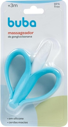 MASSAGEADOR DE GENGIVA BANANA AZUL BUBA - loja online