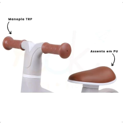 BICICLETA DE EQUILIBRIO E-LITE RIDER OFF WHITE/ROSA PREMIUM BABY - loja online