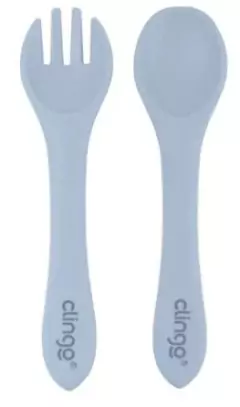 Kit de Garfo e Colher Flex Silicone Clingo - comprar online