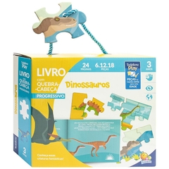 LIVRO C/QUEBRA CABEÇA 3 ANOS DINOSSAUROS TODOLIVRO