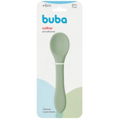 COLHER FLEXIVEL EM SILICONE VERDE BUBA - comprar online
