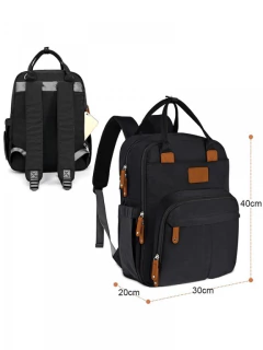 MOCHILA DE MATERNIDADE ALICE PRETO LAÇO BEBE - loja online