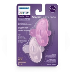 CHUPETA SOOTHIE DUPLA ROSA MENINA - 4-6M AVENT - AD baby | Roupas e Acessórios nacionais e importados