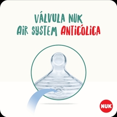 MAMADEIRA ANTICÓLICA ESSENCE SMART FLOW AZUL 270ML NUK - comprar online