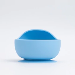 TIGELA BOWL INFANTIL DE SILICONE COM VENTOSA AZUL - PETIT PIA