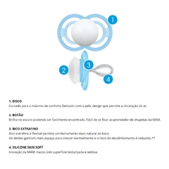 CHUPETA PERFECT NIGHT 6+ MESES EMBALAGEM DUPLA MAM - loja online