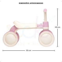 BICICLETA DE EQUILIBRIO COM SOM ROSA BUBA na internet