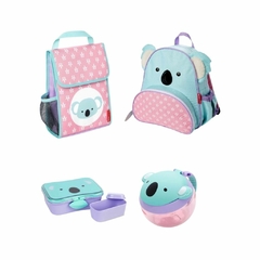 KIT ESCOLAR MOCHILA + POTE + BAG + SNACK COALA ZOO SKIP - comprar online