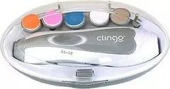 KIT MANICURE ELETRICO CINZA BRANCO CLINGO