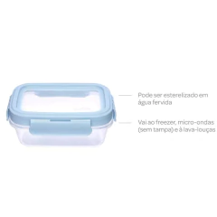 KIT 3 POTINHOS HERMETICOS AZUL BUBA na internet