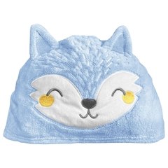 TOALHA BEBE POWER SEC RAPOSA AZUL LAÇO BEBE
