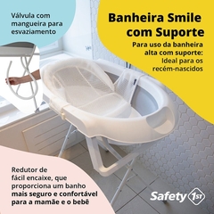 BANHEIRA SMILE COM SUPORTE GREY SAFETY 1 - loja online