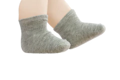 MEIA CANO CURTO 24 A 48 MESES BRANCA/ROSA/CINZA UNIK BABY na internet