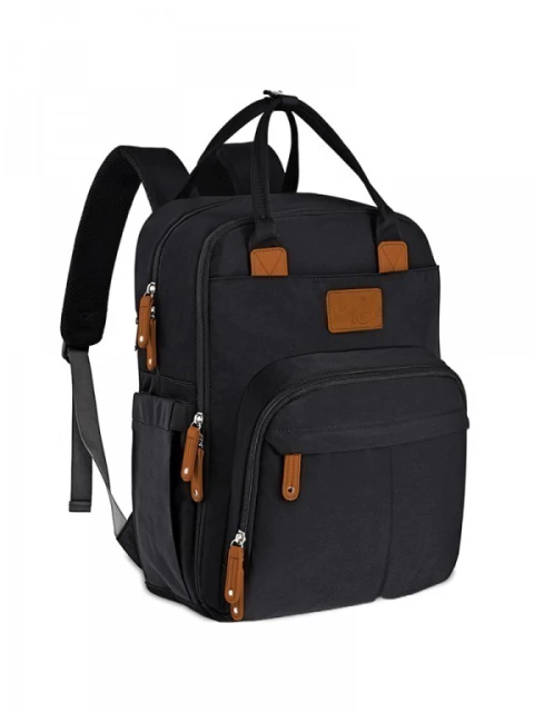 MOCHILA DE MATERNIDADE ALICE PRETO LAÇO BEBE