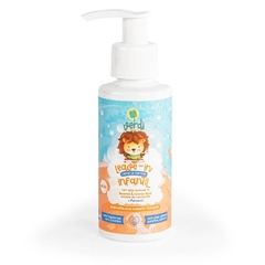 LEAVE IN CREME DE PENTEAR INFANTIL 100% NATURAL COM OLEOS ESSENCIAIS DE LAVANDA E LARANJA DOCE E EXTRATO DE CAMOMILA VER