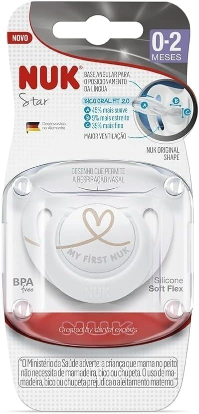 CHUPETA NUK STAR NEWBORN NEUTRAL SILICONE NUK
