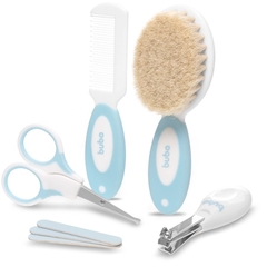 KIT CUIDADOS CERDAS NATURAIS C/ESTOJO AZUL BUBA - AD baby | Roupas e Acessórios nacionais e importados
