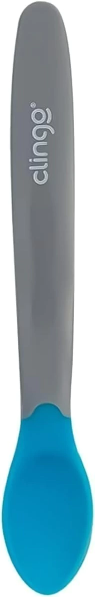 COLHER SILICONE ERGO TERMO COLOR AZUL CLINGO