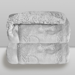 COB INF 0,90X1,10 LACO FERRETE CINZA LAÇO BEBE
