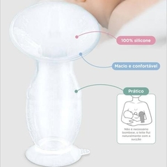 COLETOR DE LEITE MATERNO EM SILICONE BRANCO ADOLETA BEBE - AD baby | Roupas e Acessórios nacionais e importados