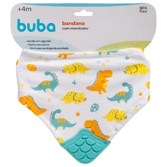 BANDANA COM MORDEDOR MAGIC DINO BUBA - AD baby | Roupas e Acessórios nacionais e importados