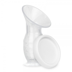 COLETOR DE LEITE MATERNO EM SILICONE BRANCO ADOLETA BEBE na internet