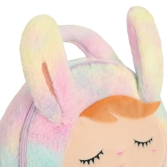BOLSA PLUSH COELHA ARCO-IRIS ALCA DE MAO METOO - loja online