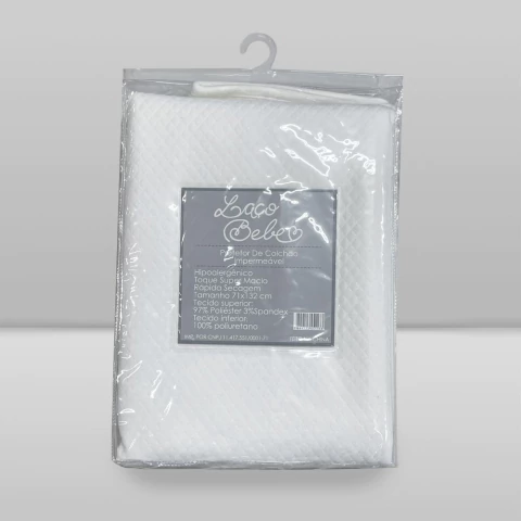 PROTETOR DE COLCHAO IMPERMEAVEL C/ ELASTICO LAÇO BEBE