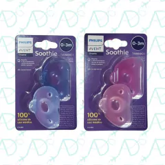 CHUPETA SOOTHIE 0-3 MESES DE SILICONE DUPLA PHILIPS AVENT - comprar online