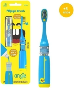ESCOVA DENTAL INFANTIL C/ RESERVATÓRIO MAGIC BRUSH +5 na internet