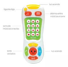 CONTROLE REMOTO MUSICAL BRANCO - SORTIDO BUBA - AD baby | Roupas e Acessórios nacionais e importados