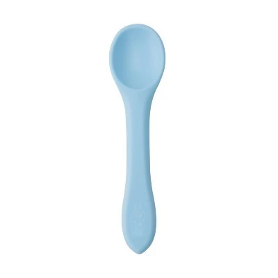 COLHER FLEXIVEL EM SILICONE AZUL BUBA