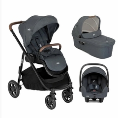 CARRINHO VERSATRAX + BEBE CONFORTO + MOISES PRETO MOONLIGHT JOIE