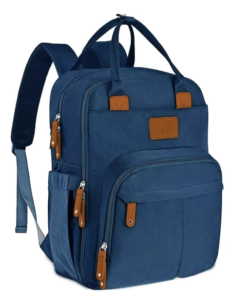 MOCHILA DE MATERNIDADE ALICE AZUL LAÇO BEBE