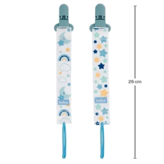 PRENDEDOR DE CHUPETA ESTRELA COM 2 UN BUBA - AD baby | Roupas e Acessórios nacionais e importados