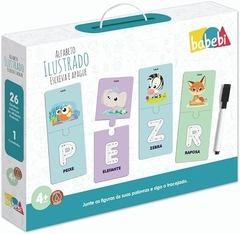 ALFABETO ILUSTRADO ESCREVA E APAGUE BABEBI