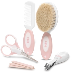 KIT CUIDADOS CERDAS NATURAIS C/ESTOJO ROSA BUBA - loja online