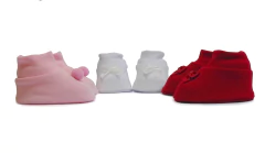 Imagem do Kit 3 Pares Sapatinho Pompom e Bombe Recem Nascido Corujitos