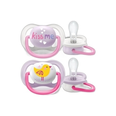 CHUPETA ULTRA AIR DUPLA PASSARINHO MENINA 0-6M AVENT
