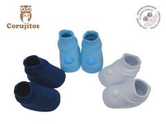 Kit 3 Pares Sapatinho Pompom e Bombe Recem Nascido Corujitos na internet