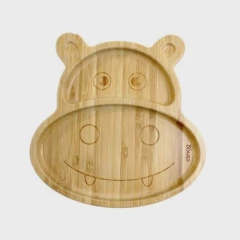 PRATO GREEN BAMBU COM DIVISÓRIAS E VENTOSA CLINGO - loja online