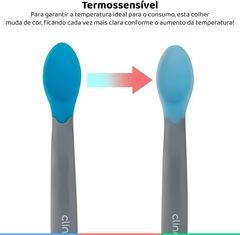 COLHER SILICONE ERGO TERMO COLOR AZUL CLINGO na internet
