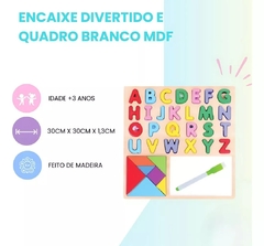 ENCAIXE DIVERTIDO E QUADRO BRANCO MDF SORTIDO TOY MIX na internet