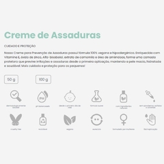 CREME DE ASSADURAS 50G BUBA - AD baby | Roupas e Acessórios nacionais e importados