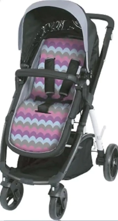 ALMOFADA CARRINHO MEMORY FOAM WAVES PINK CLINGO - comprar online