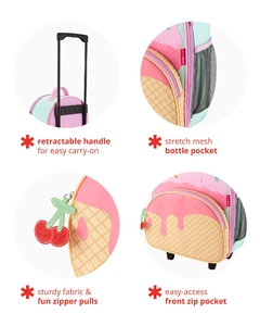 MOCHILA DE RODINHA SPARK STYLE SORVETE SKIP HOP - AD baby | Roupas e Acessórios nacionais e importados