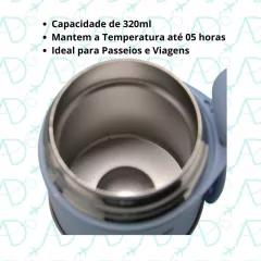POTE TERMICO COM TAMPA E TALHER GUMY 320 ML BUBA