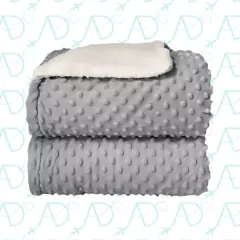 Cobertor Baby 0,90X1,10 cm Plush C/ Sherpam Dots Laço Bebê - comprar online